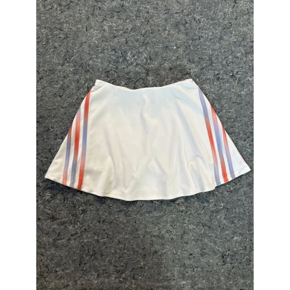 Adidas Girls Kids White Striped Athletic Skort – Size 6